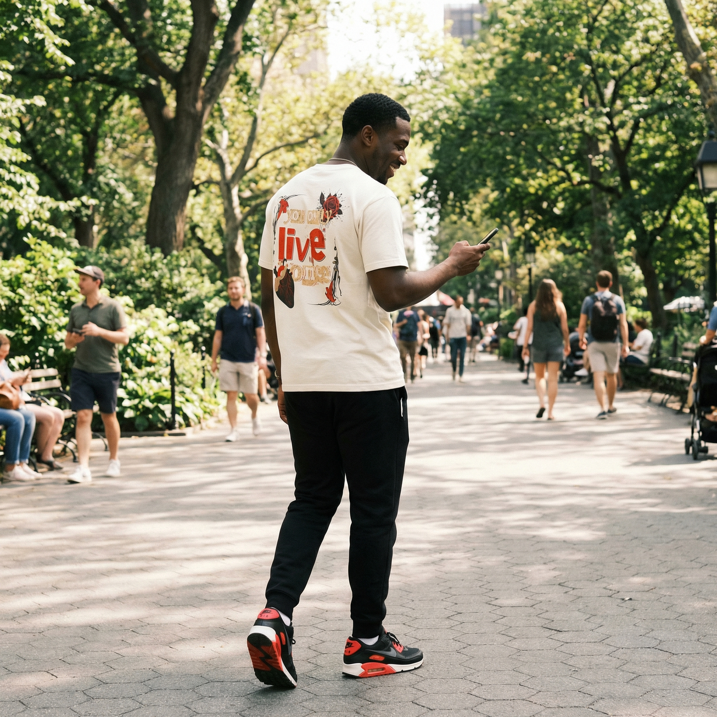 Live Once graphic tee