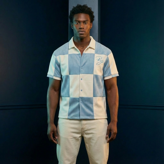 Pharaoh Grid Button-Up