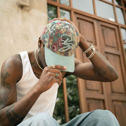 Royal Garden Cap – Luxury Tapestry Baseball Hat