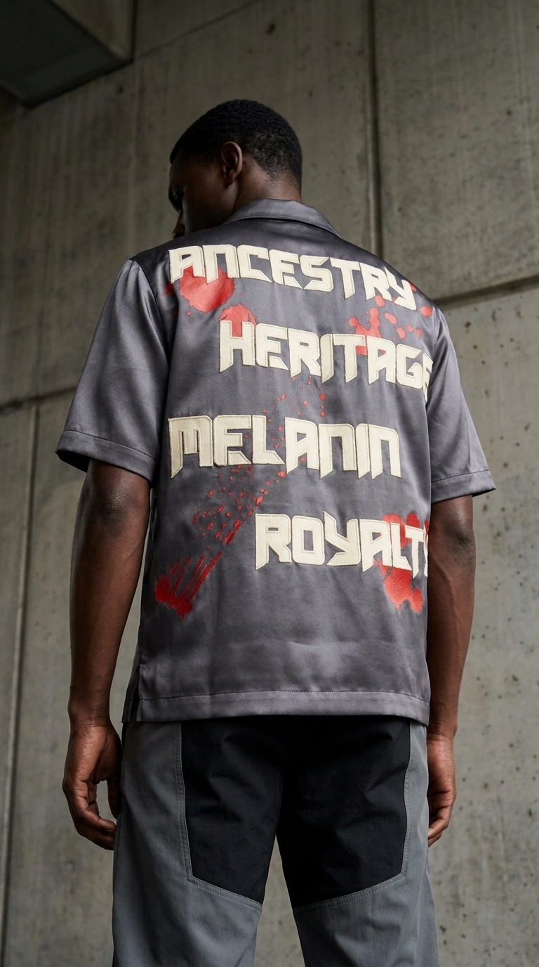 Melanin Dynasty Rebellion, Mulberry Silk, Statement Tee