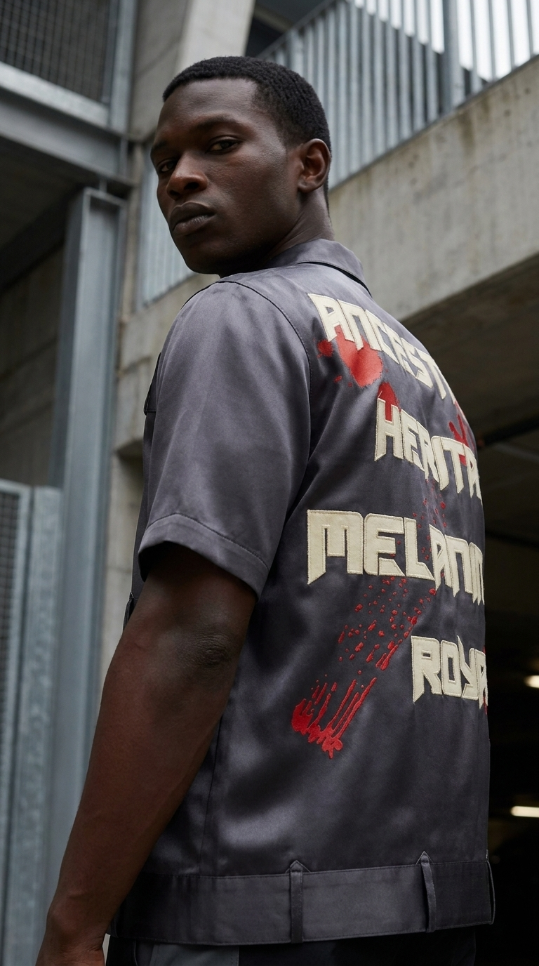 Melanin Dynasty Rebellion, Mulberry Silk, Statement Tee