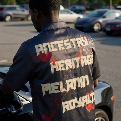 Melanin Dynasty Rebellion, Mulberry Silk, Statement Tee